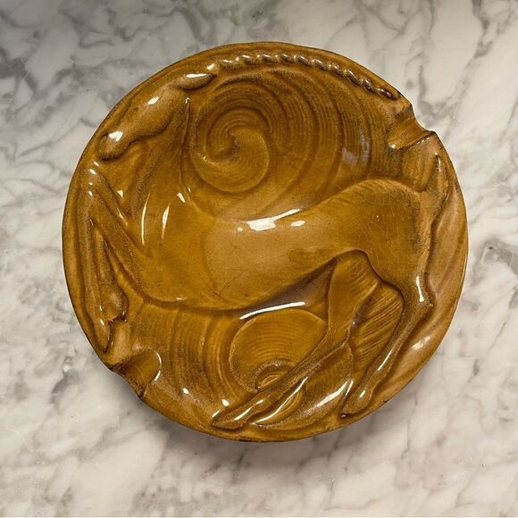 Van Briggle Pottery Anna Art Deco Antelope Ashtray - Picture 1 of 4